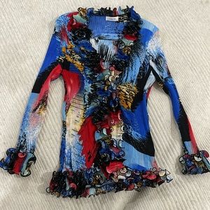 Vintage Ruffled Blouse